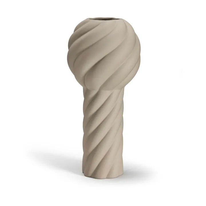 Twist 柱形花瓶34cm - 沙色 - Cooee Design