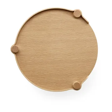 Woody 木质 桌子 Ø45cm - 橡木 - Cooee Design