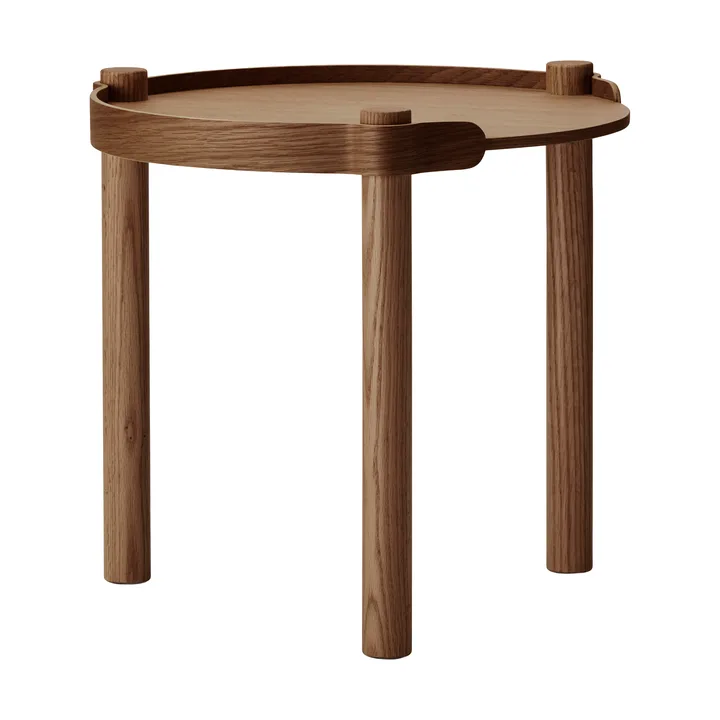 Woody 木质 桌子 Ø45cm - 深色染色橡木 - Cooee Design