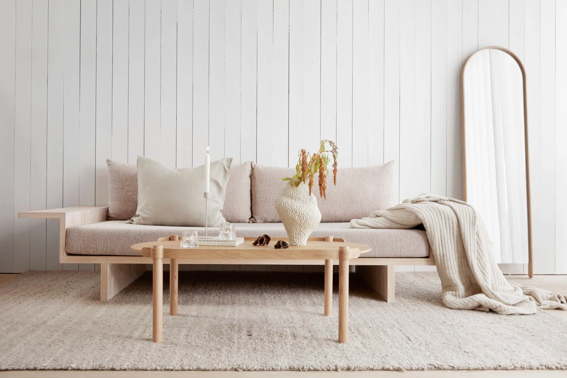 Woody 木质 桌子 50x105cm, 橡木 Cooee Design