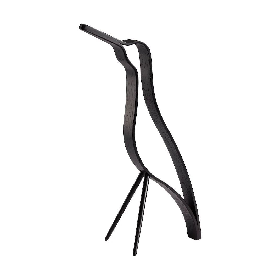 Woody Bird 高款 18cm, 黑色染色橡木 Cooee Design