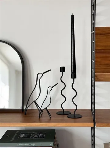 Woody Bird 高款 18cm - 黑色染色橡木 - Cooee Design