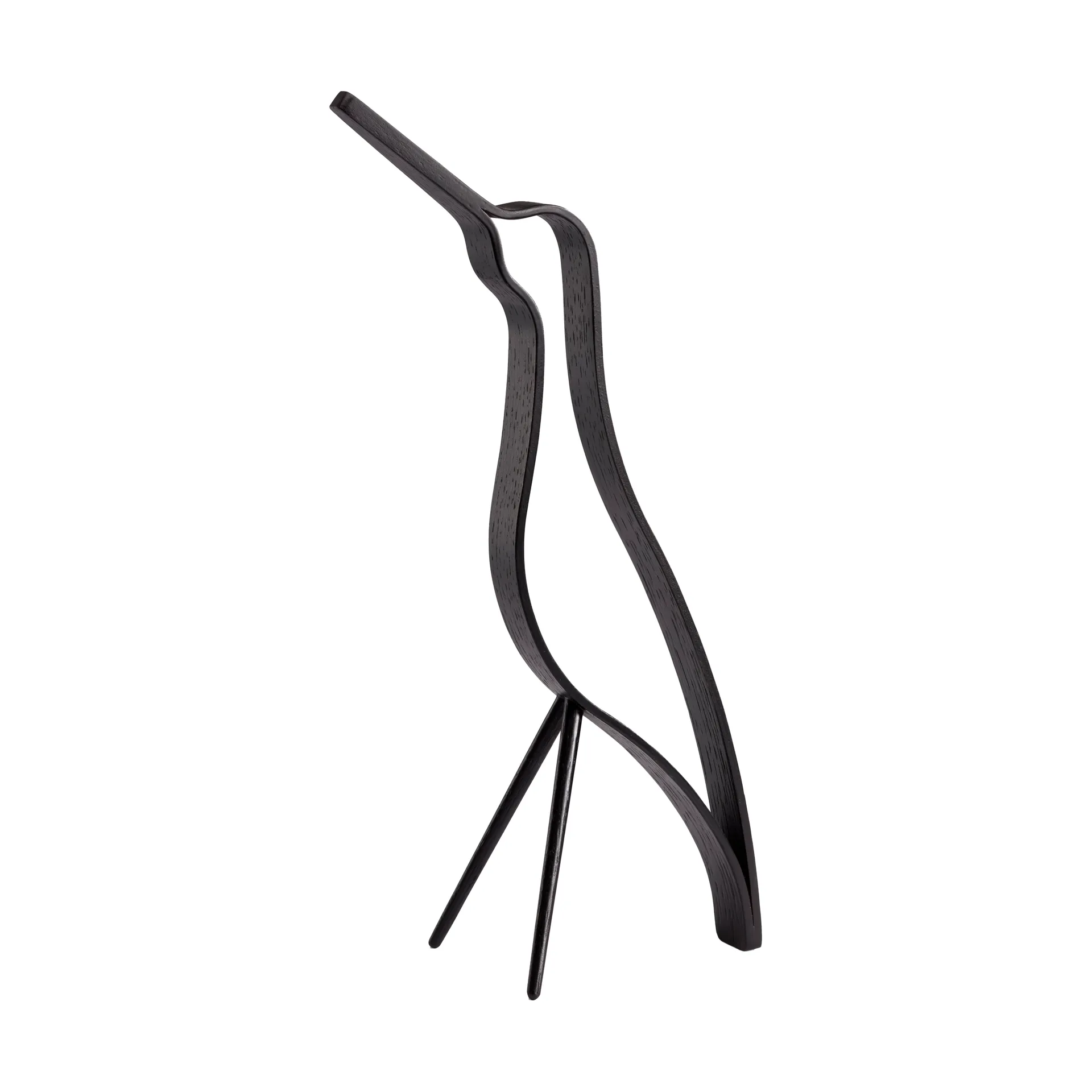 Woody bird high 32 cm, 黑色 stained 自然木色 Cooee Design