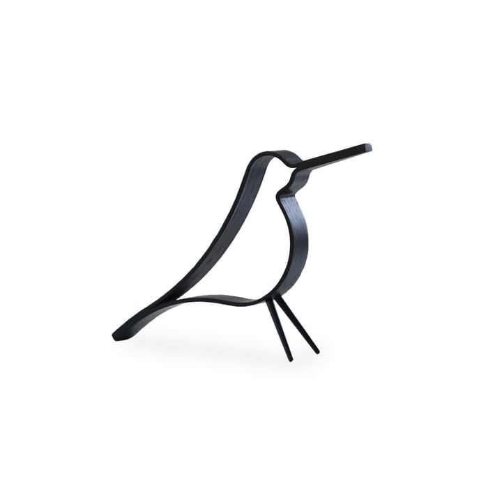 Woody Bird small - 黑色-stained oak wood - Cooee Design