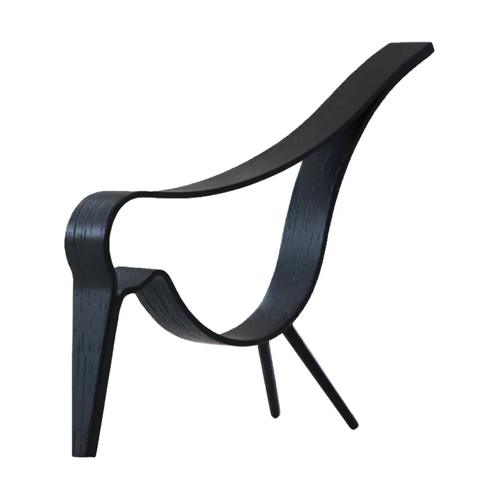 Woody Bird 中 - 黑色-stained oak wood - Cooee Design