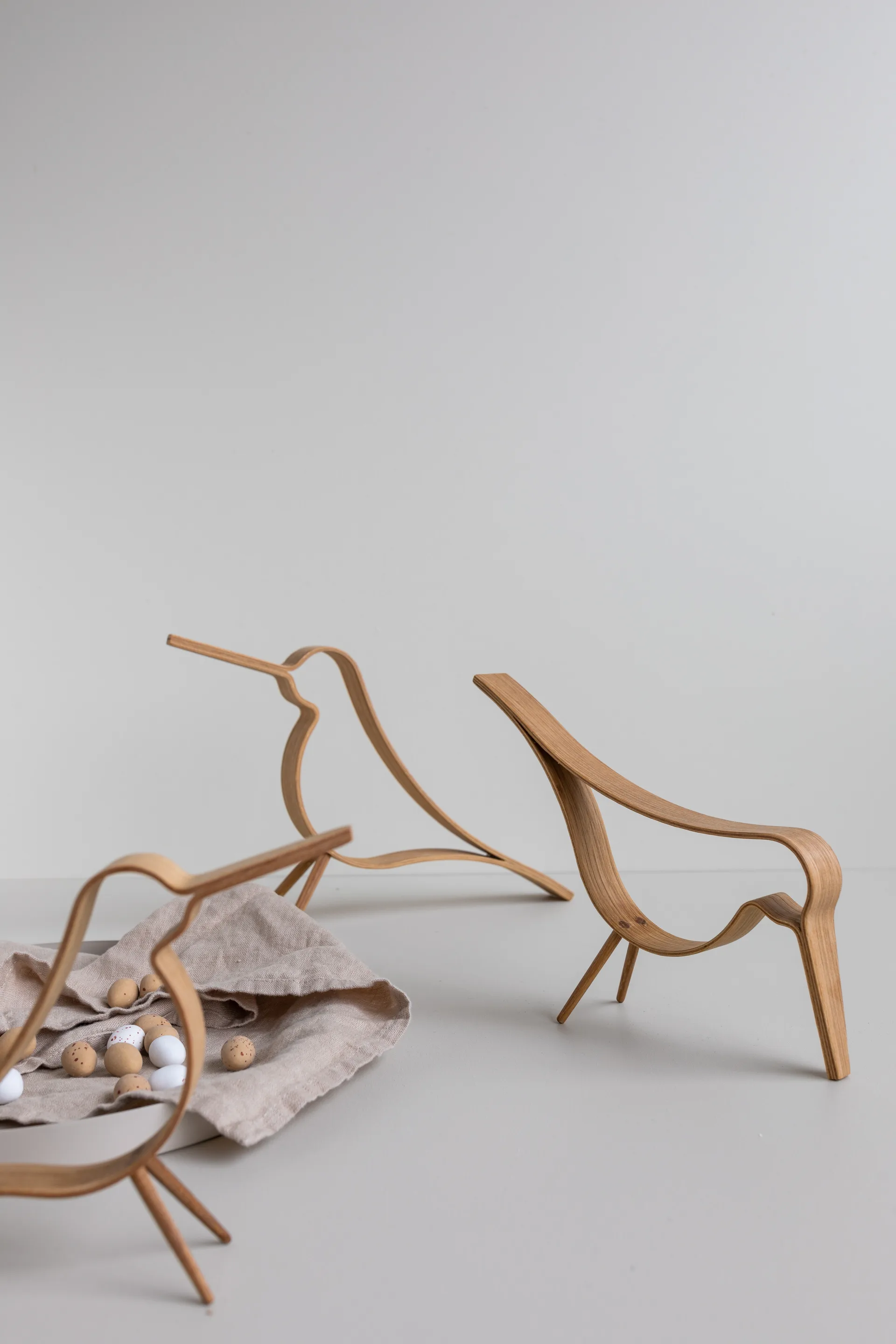 Woody Bird 木质小鸟小号, 橡木 Cooee Design