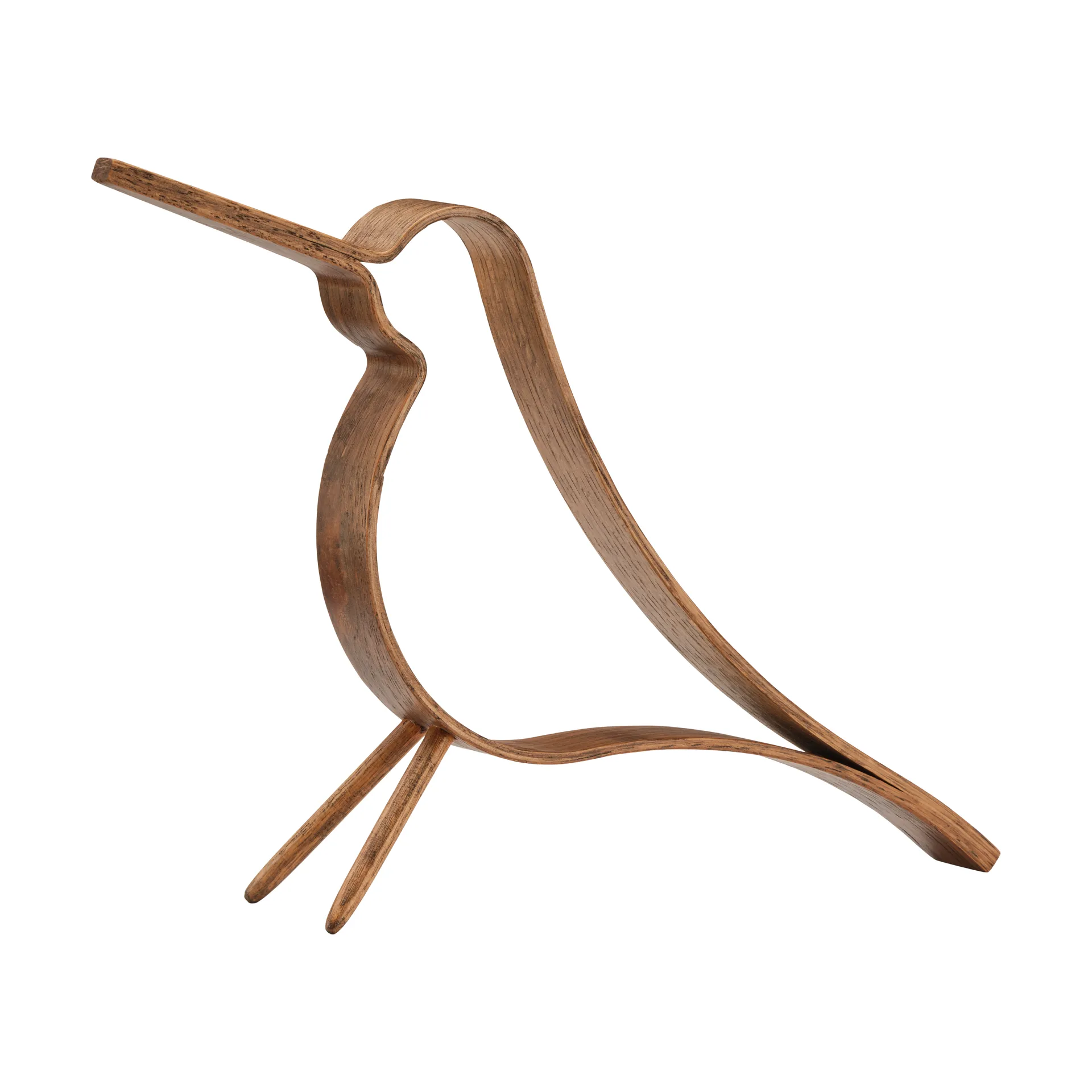 Woody Bird 木质小鸟大号, 深色染色橡木 Cooee Design