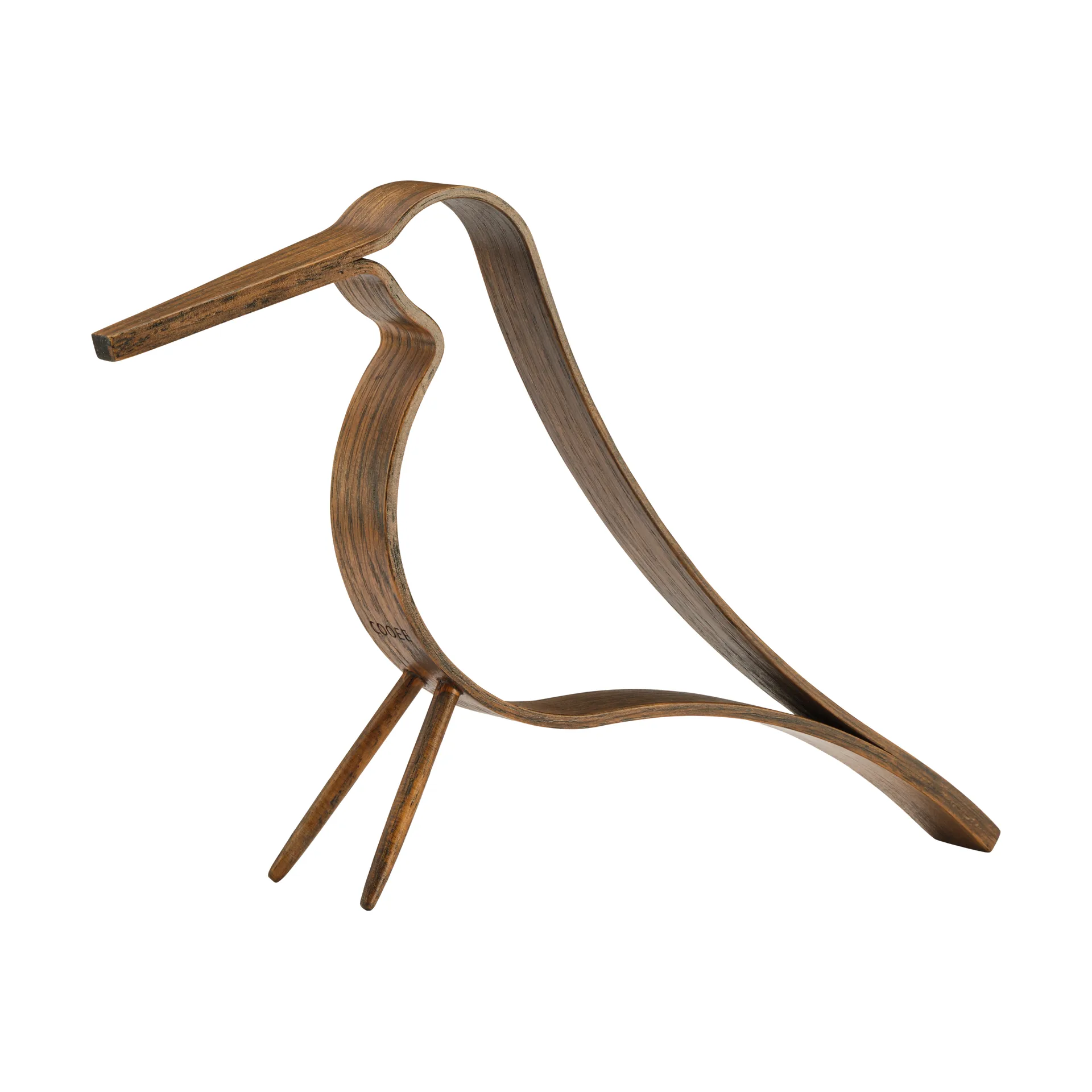 Woody Bird 木质小鸟中号, 深色染色橡木 Cooee Design
