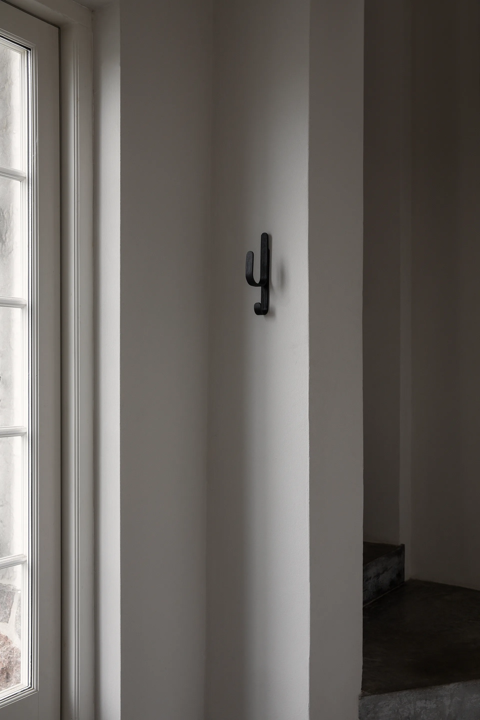 Woody 挂钩 One, 黑色 stained oak Cooee Design