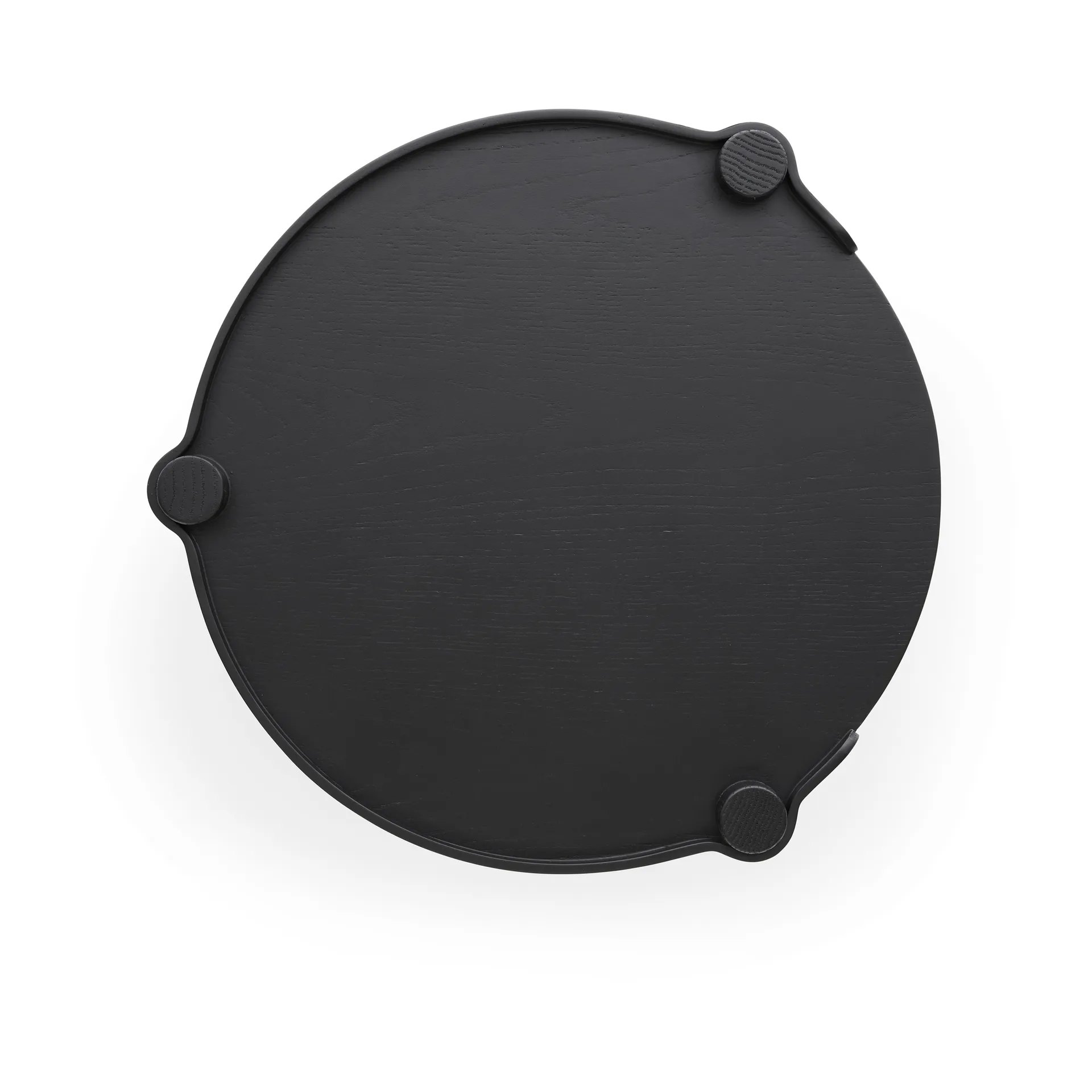 Woody table Ø45 cm, 黑色 stained oak Cooee Design