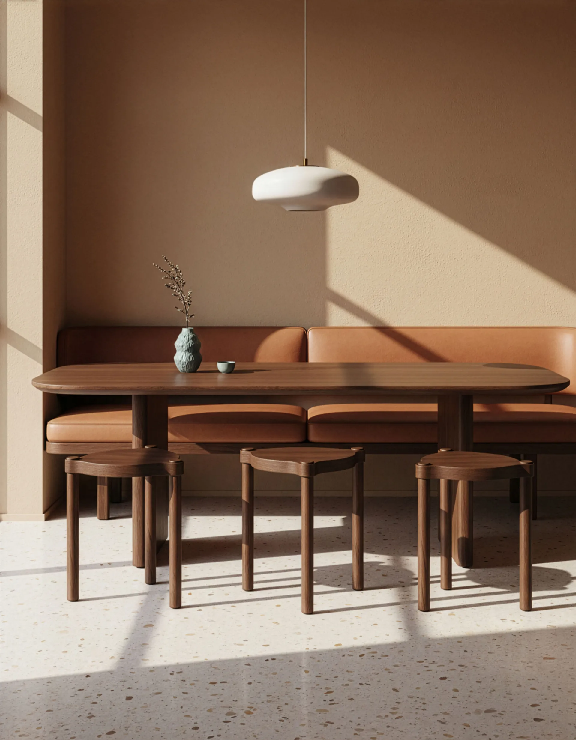 Woody 木质 凳子, 深色橡木 Cooee Design