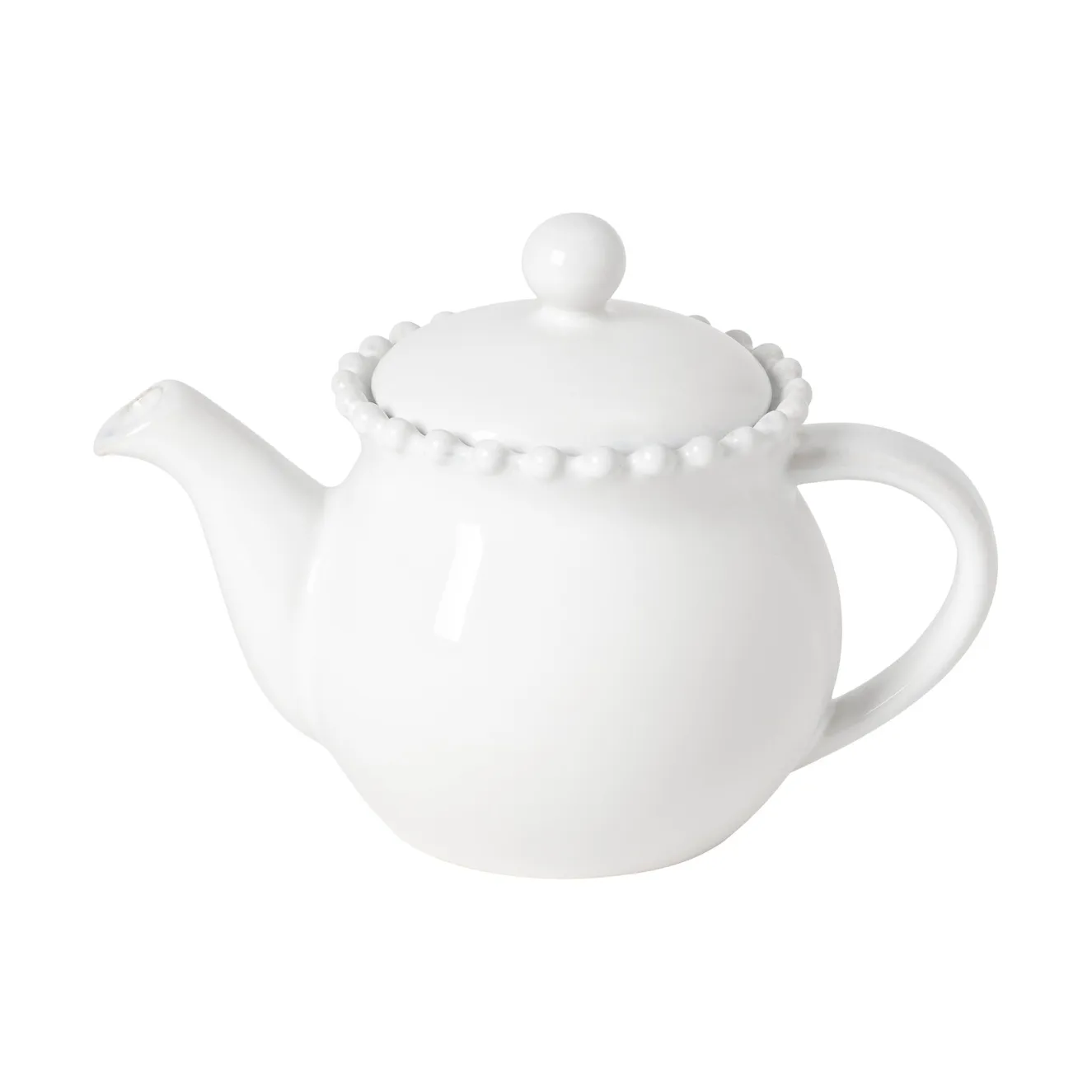 Pearl珍珠釉陶瓷家用泡茶壶, 白色_500ml Costa Nova