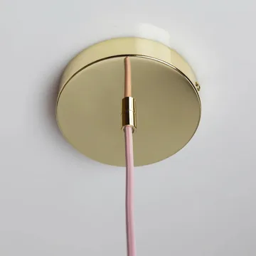 Soft Serve 吊灯 - 玫瑰冰糕色_黄铜色_01款_20 cm - Crème Atelier