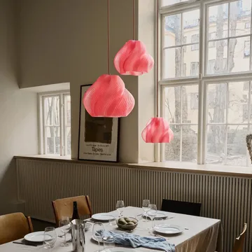 Soft Serve吊坠 - 桃色-铬色,01,20cm - Crème Atelier