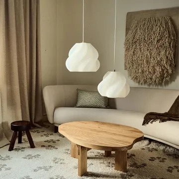 Soft Serve吊坠 - 白黄铜,02,25cm - Crème Atelier