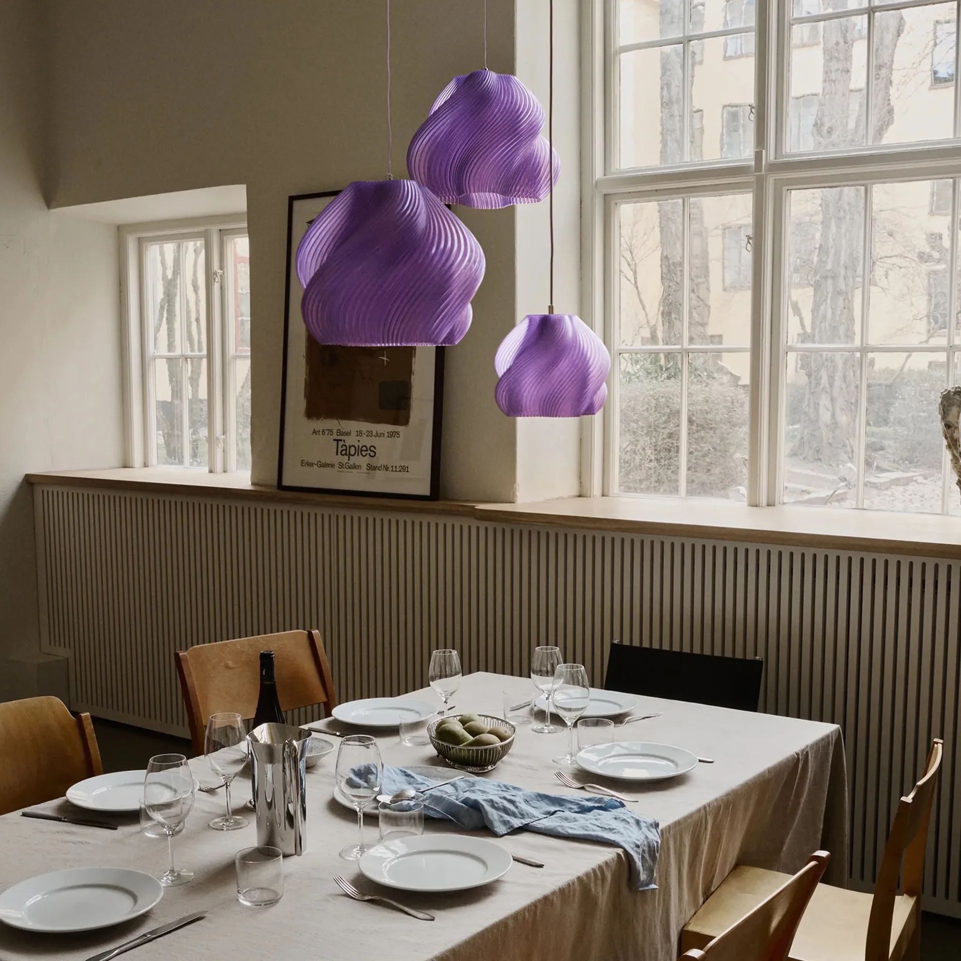 Soft Serve吊坠, 薰衣草-黄铜色,02,25cm Crème Atelier