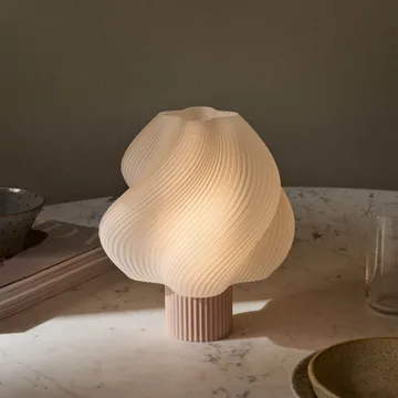 Soft Serve 便携式台灯 - 野草莓色 23cm - Crème Atelier