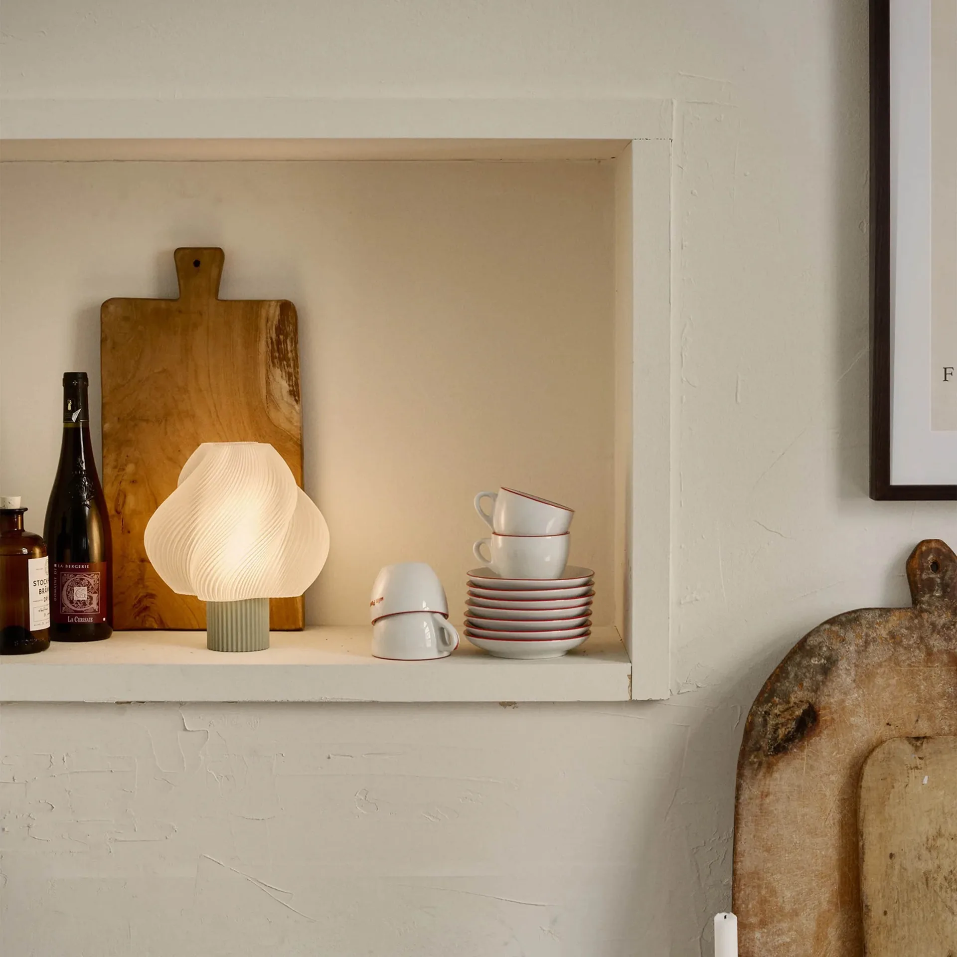 Soft Serve 便携式台灯, 抹茶色 23cm Crème Atelier