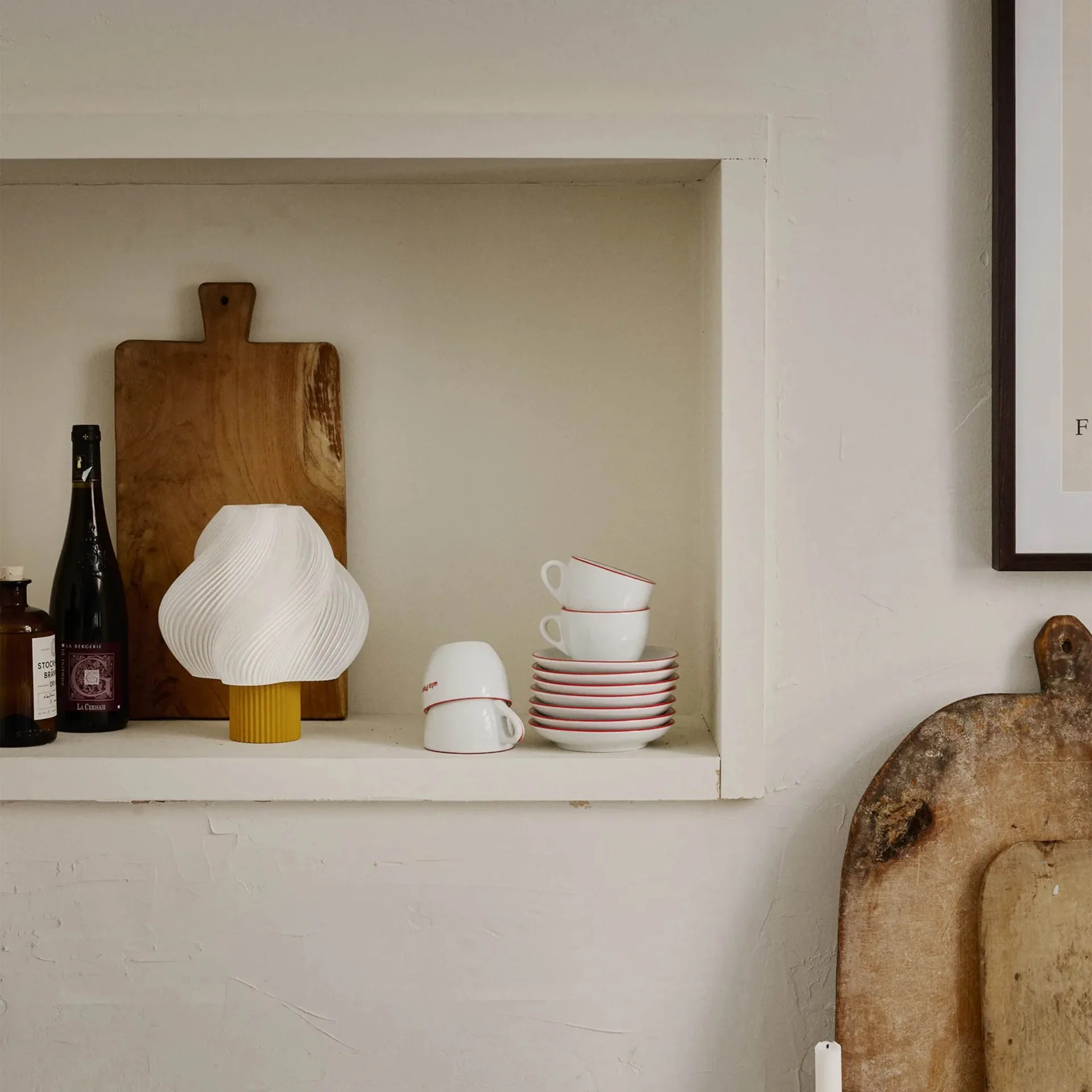 Soft Serve 便携式台灯, 云莓色23cm Crème Atelier