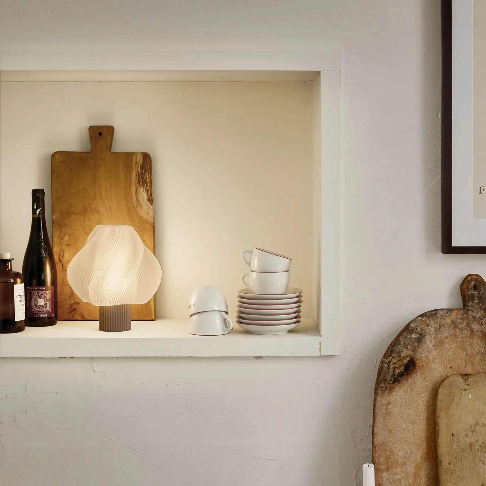 Soft Serve 便携式台灯, 摩卡色 23cm Crème Atelier