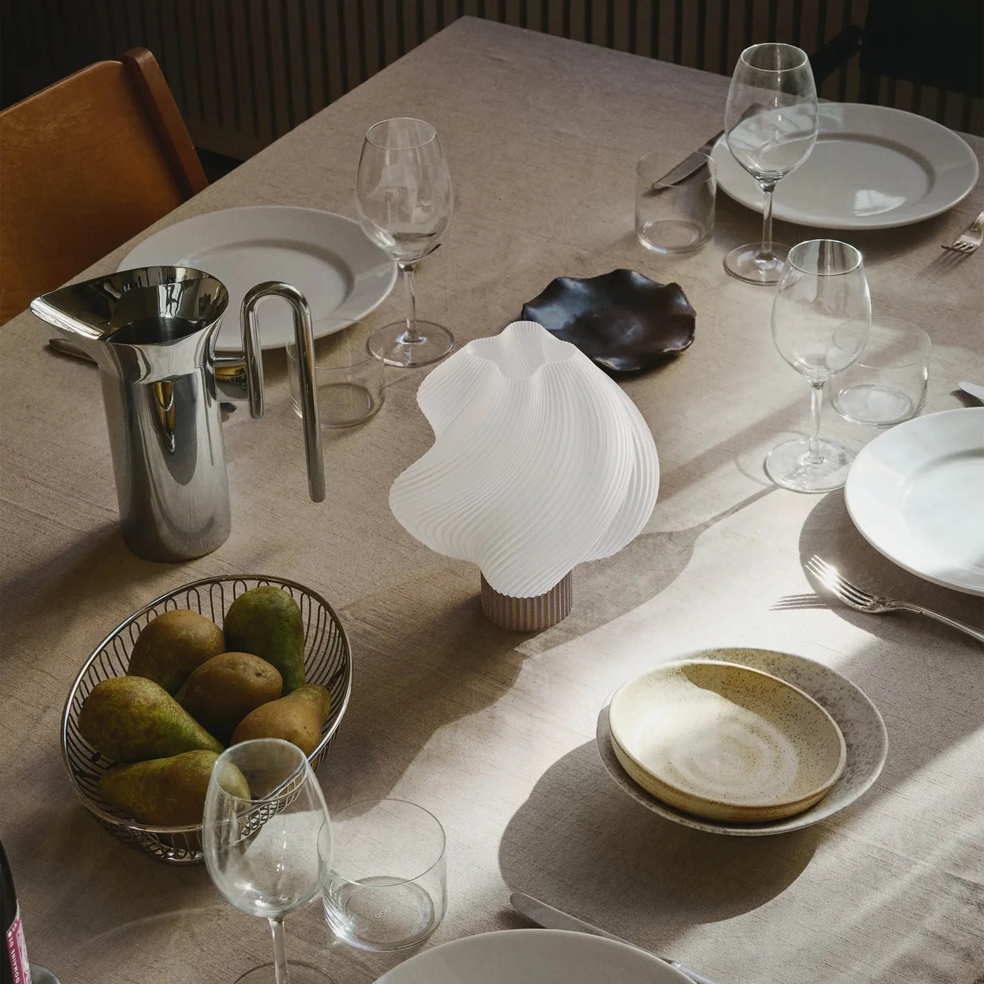 Soft Serve 便携式台灯, 摩卡色 23cm Crème Atelier