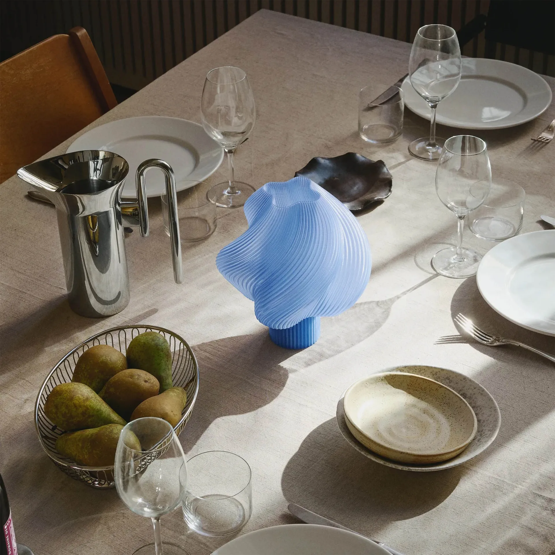 Soft Serve 便携式台灯, 蓝莓色 23cm Crème Atelier