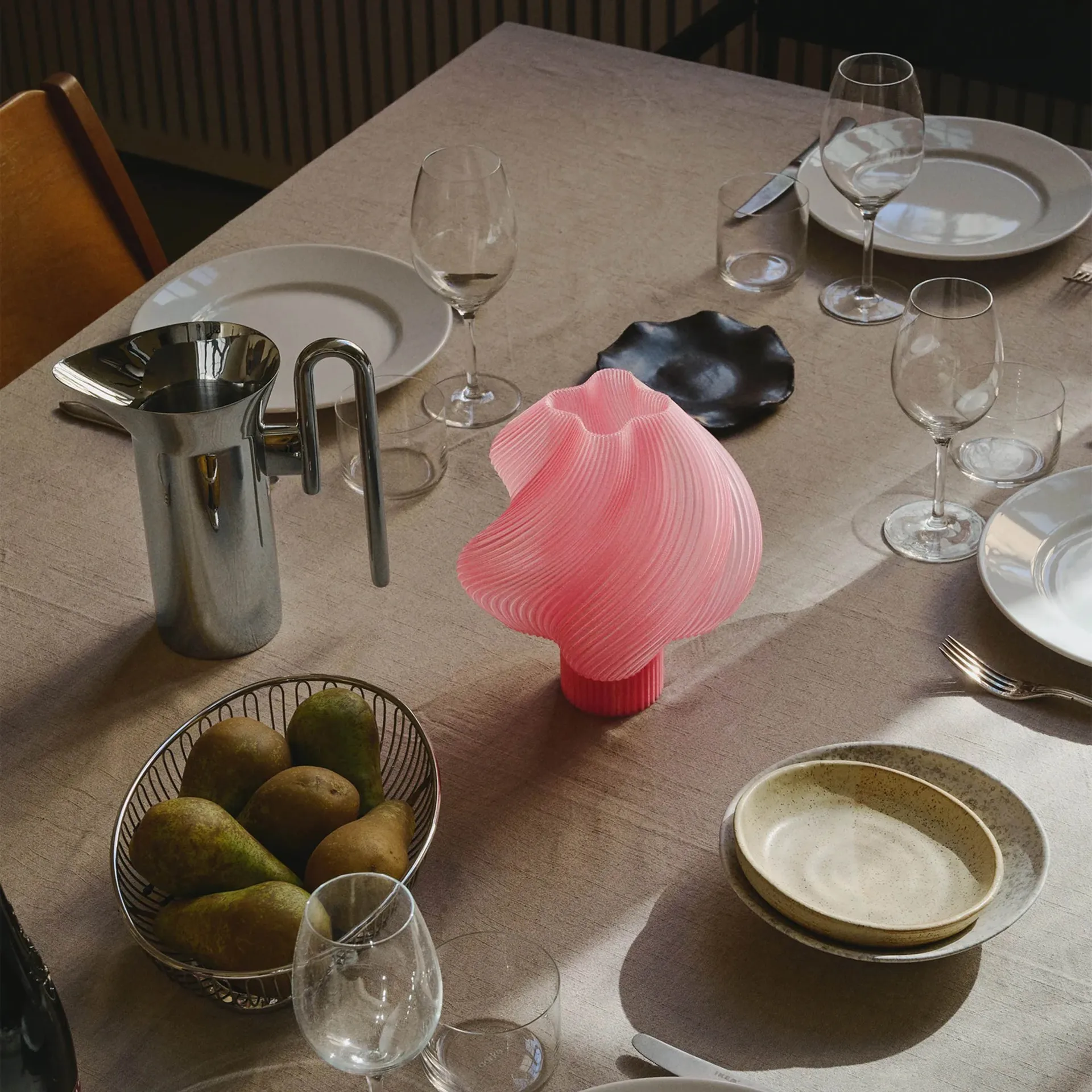 Soft Serve 便携式台灯, 桃子色 23cm Crème Atelier