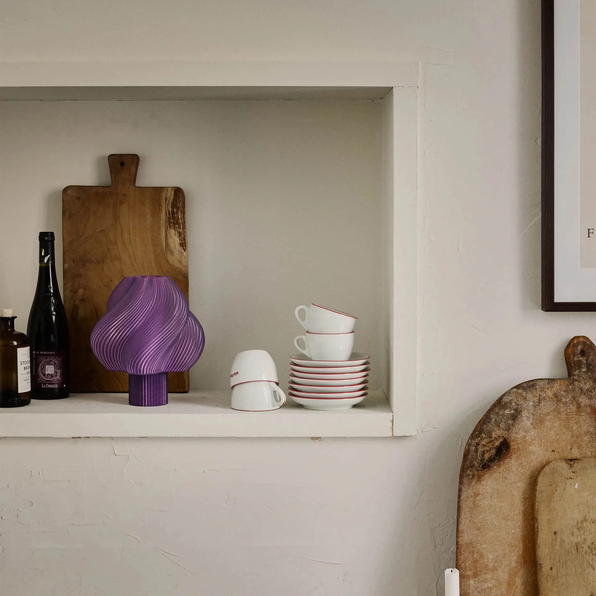 Soft Serve 便携式台灯, 薰衣草色 23cm Crème Atelier