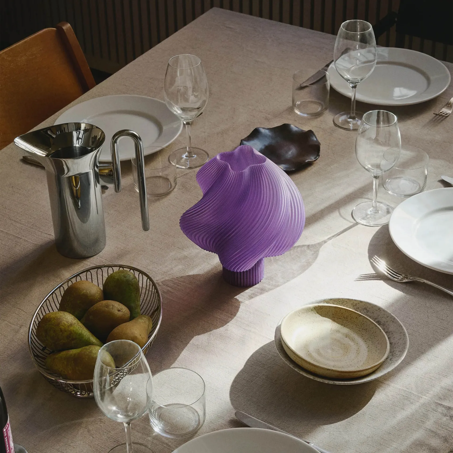 Soft Serve 便携式台灯, 薰衣草色 23cm Crème Atelier