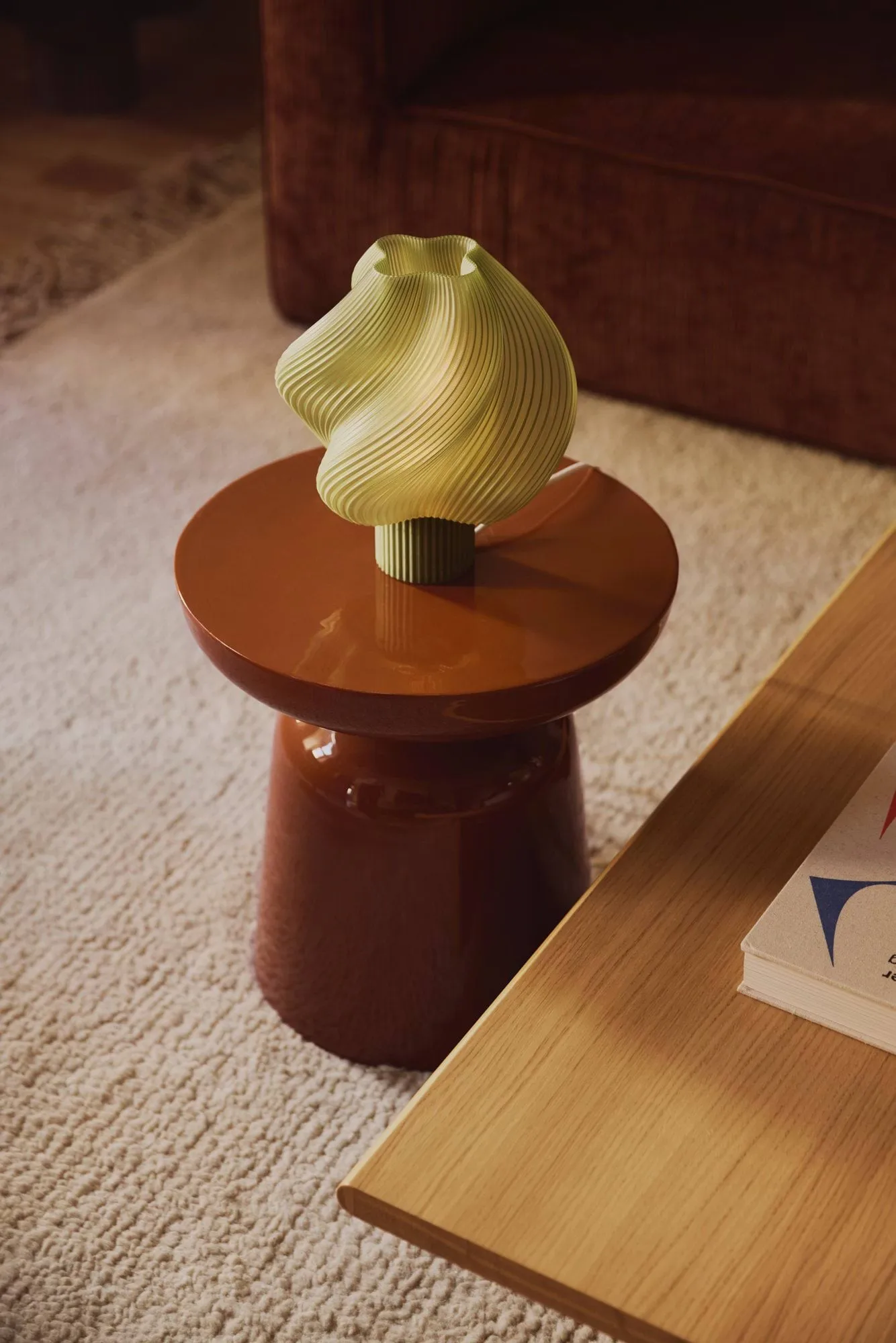 Soft Serve 台灯, 橄榄绿_常规款_26cm Crème Atelier