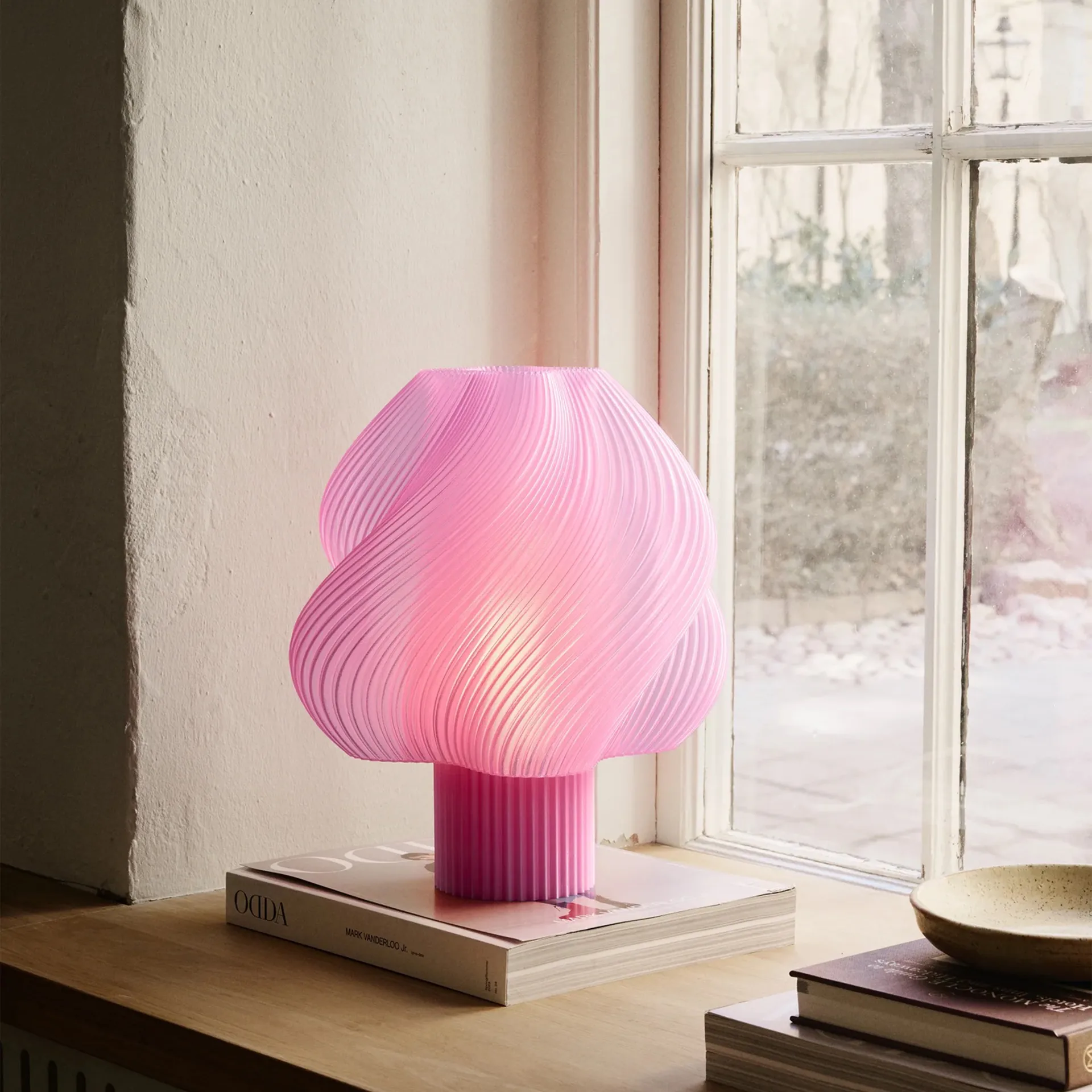 Soft Serve 台灯, 玫瑰冰糕色_加大款_34 cm Crème Atelier