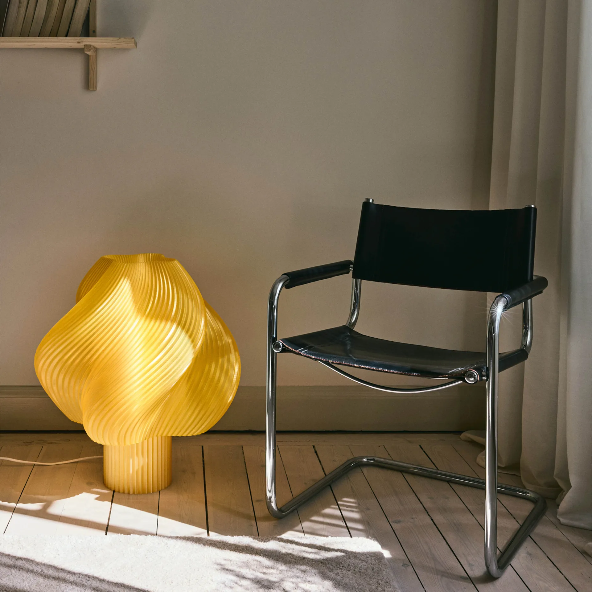 Soft Serve落地灯, 柠檬黄超大款 63cm Crème Atelier