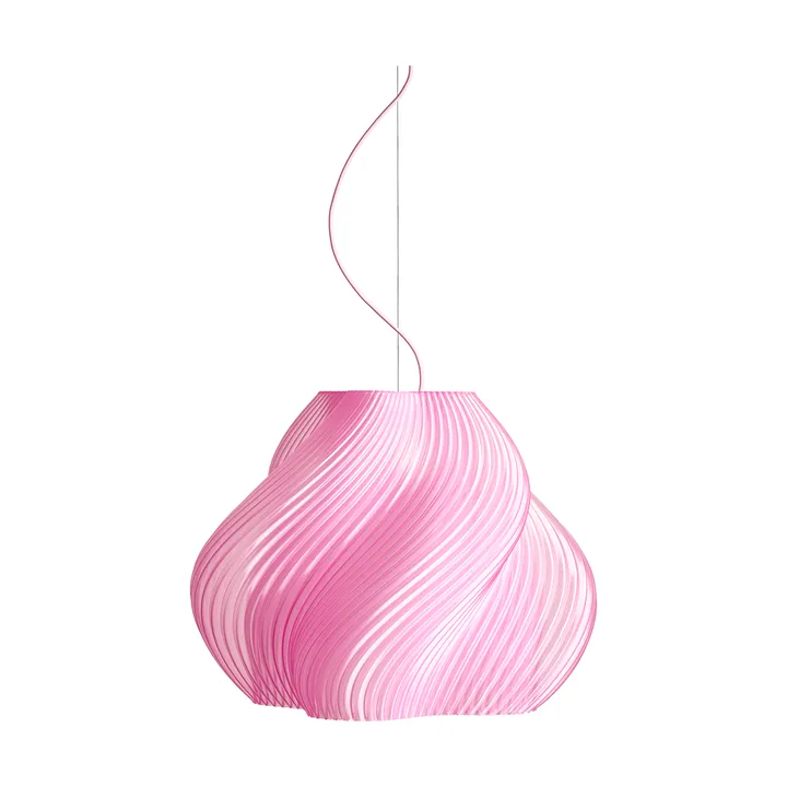 Soft Serve 吊灯 - 玫瑰色冰糕款_铬色_Mega款_60cm - Crème Atelier