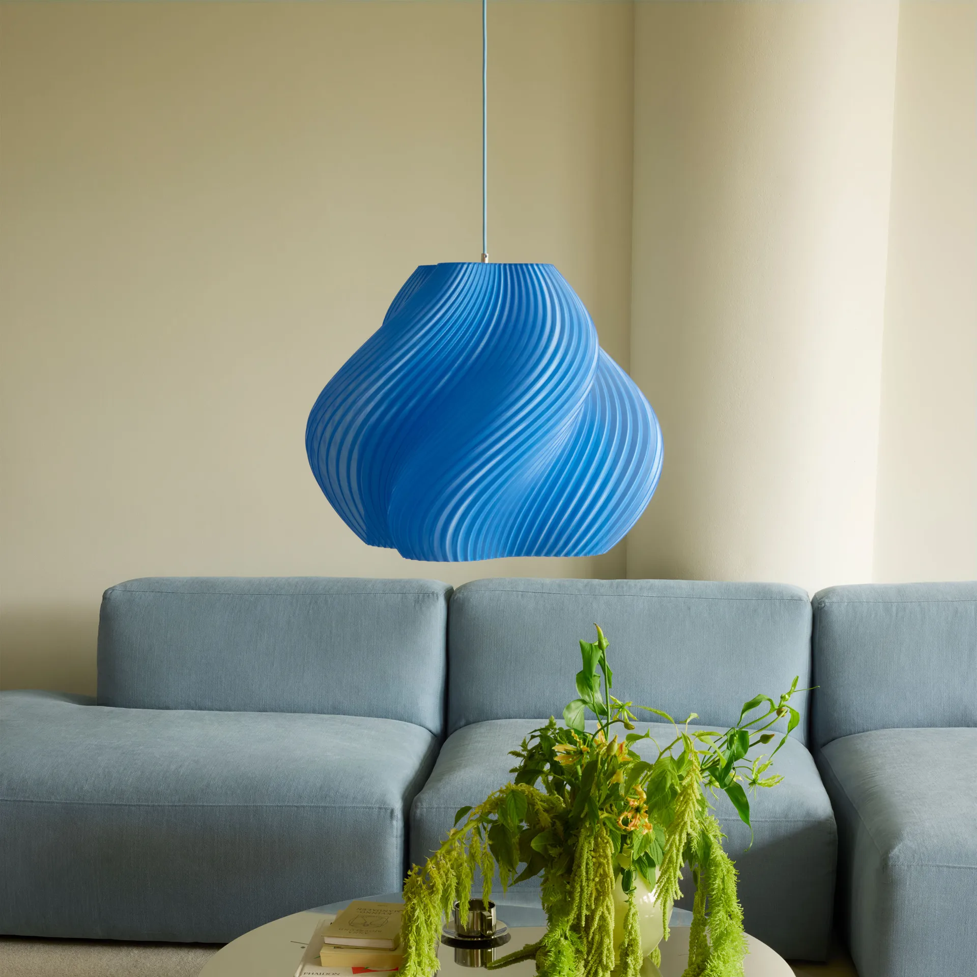 Soft Serve 吊灯, 蓝莓冰糕款_黄铜色_Mega款_60cm Crème Atelier