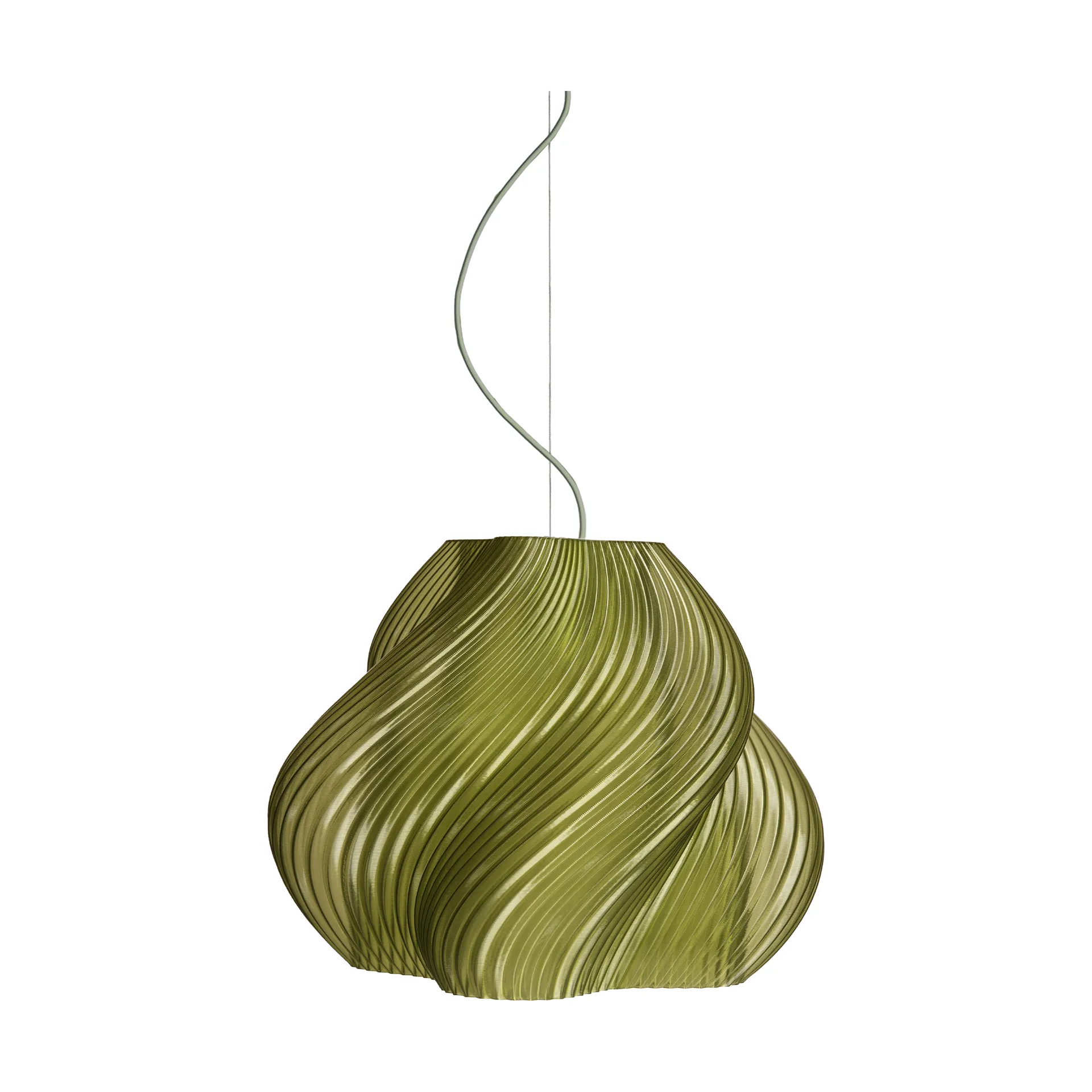 Soft Serve 吊灯, 橄榄绿配铬色_Mega款_60cm Crème Atelier