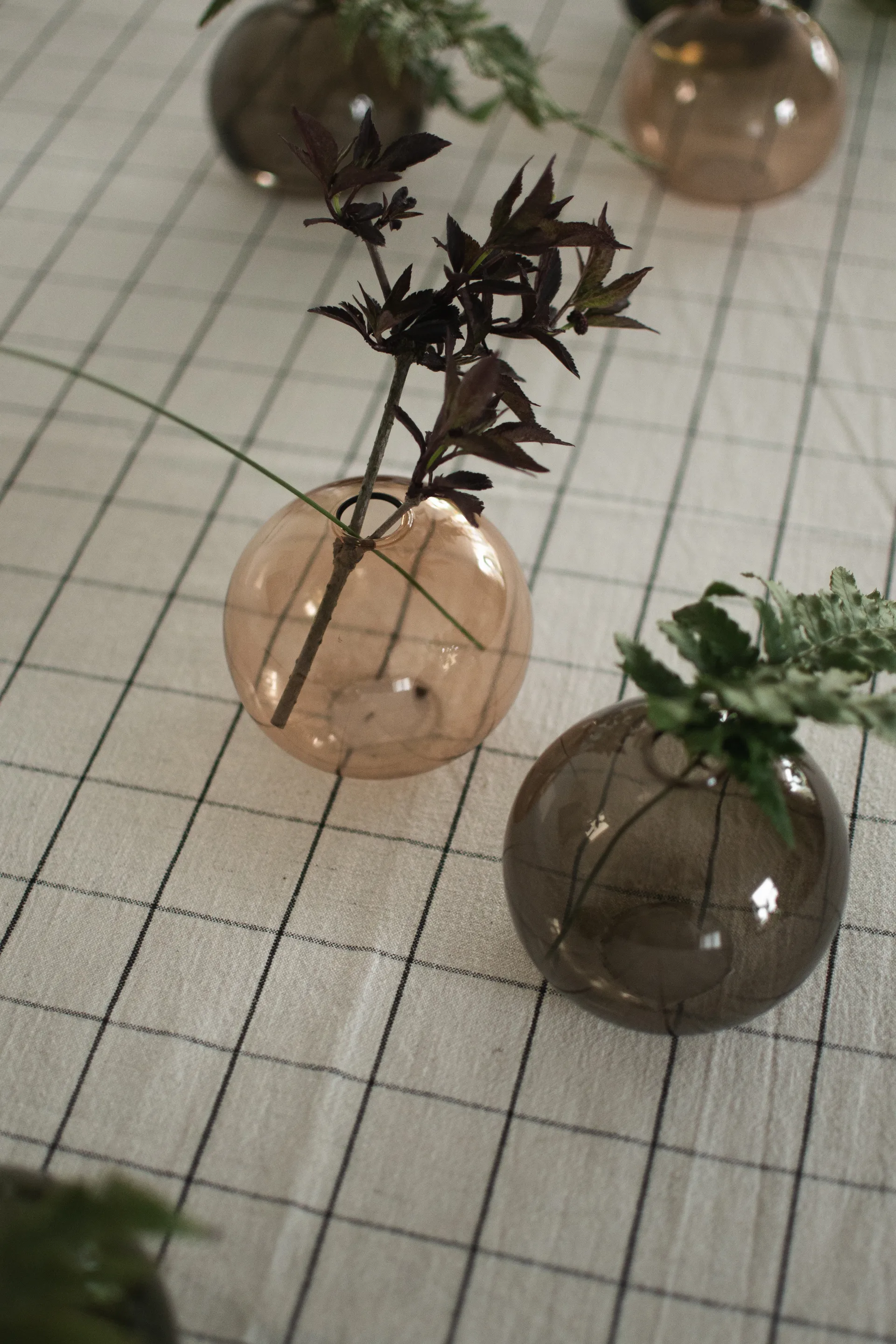 球形花瓶 直径10cm, 米色 DBKD