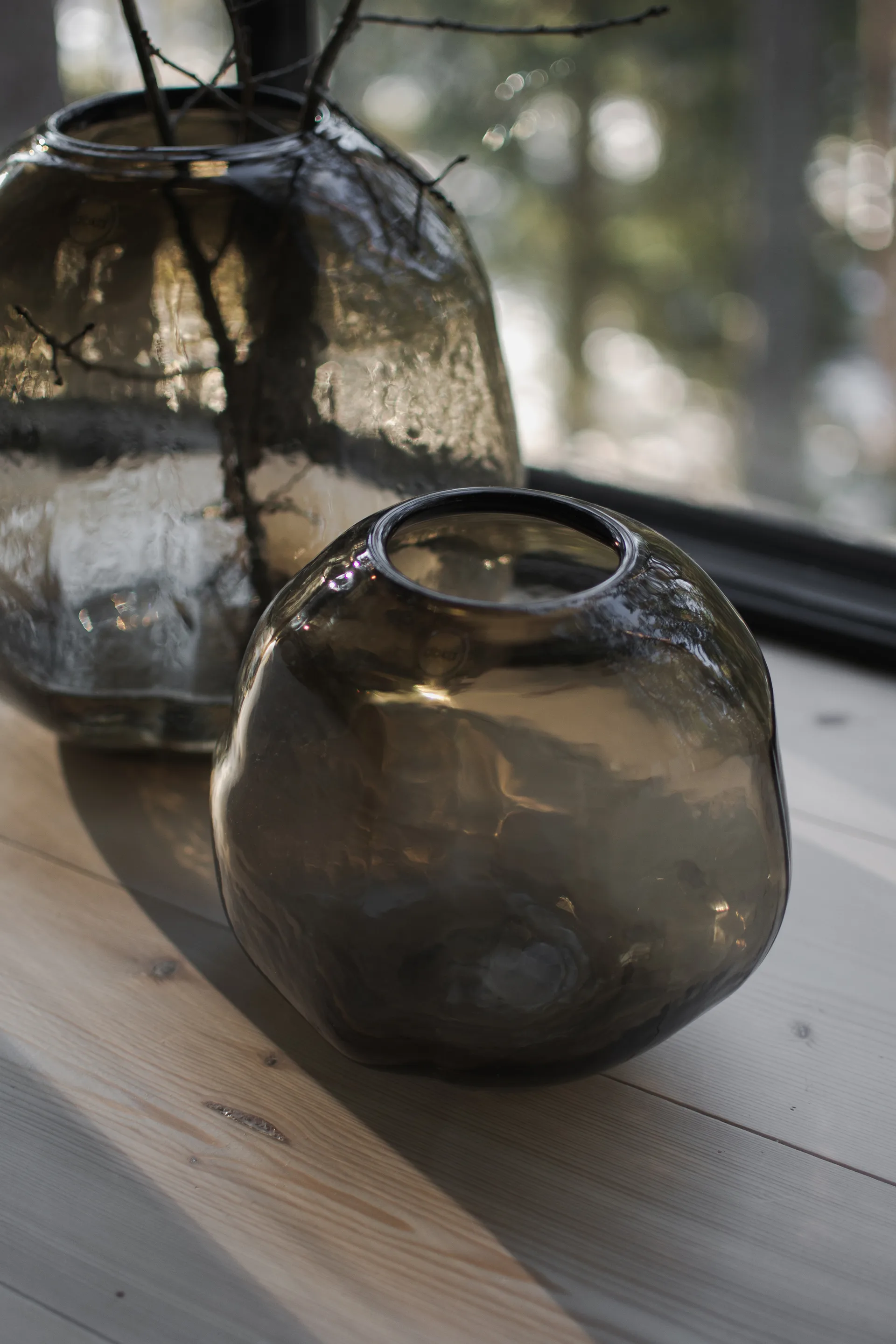 鹅卵石花瓶 棕色, 小号_Ø20cm DBKD