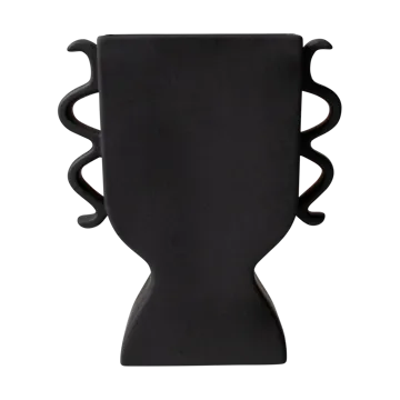 扁平花瓶 25cm - 黑色 - DBKD