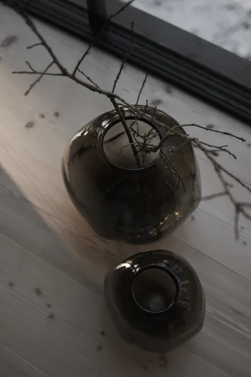 鹅卵石花瓶 棕色 - 大号_Ø28cm - DBKD