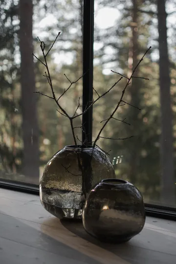 鹅卵石花瓶 棕色 - 大号_Ø28cm - DBKD
