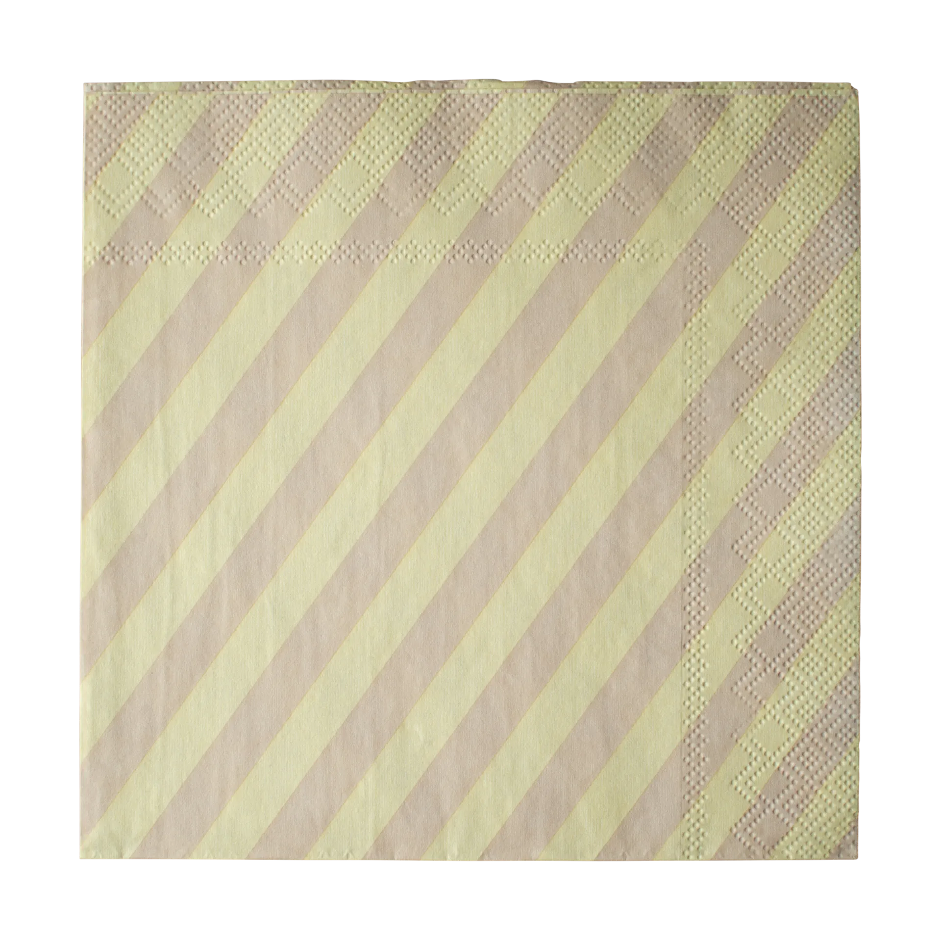条纹纸巾33x33cm 20件装, 黄色 DBKD