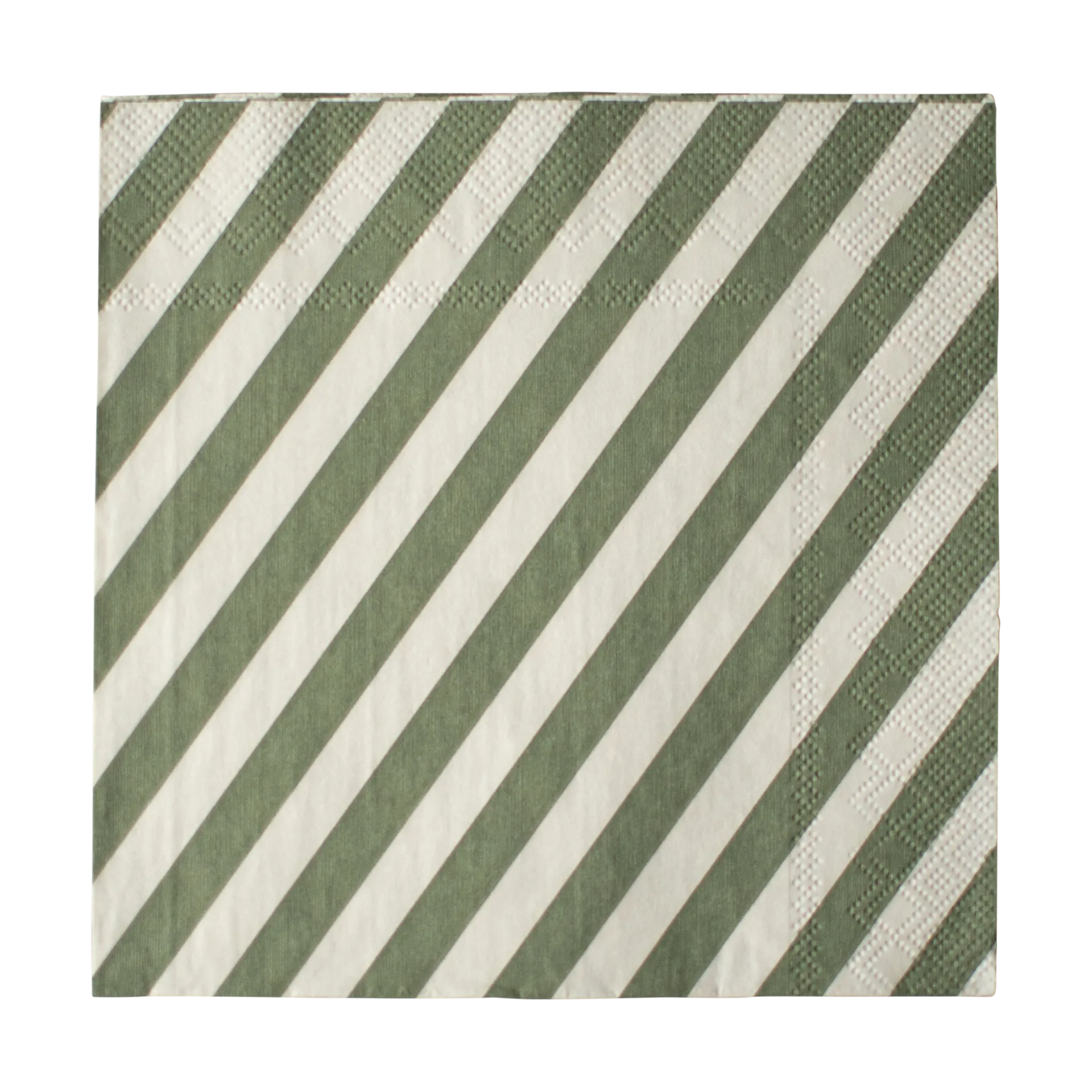 条纹纸巾33x33cm 20件装, 绿色 DBKD