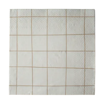 方形纸巾33x33cm 20件装 - 奶油色 - DBKD