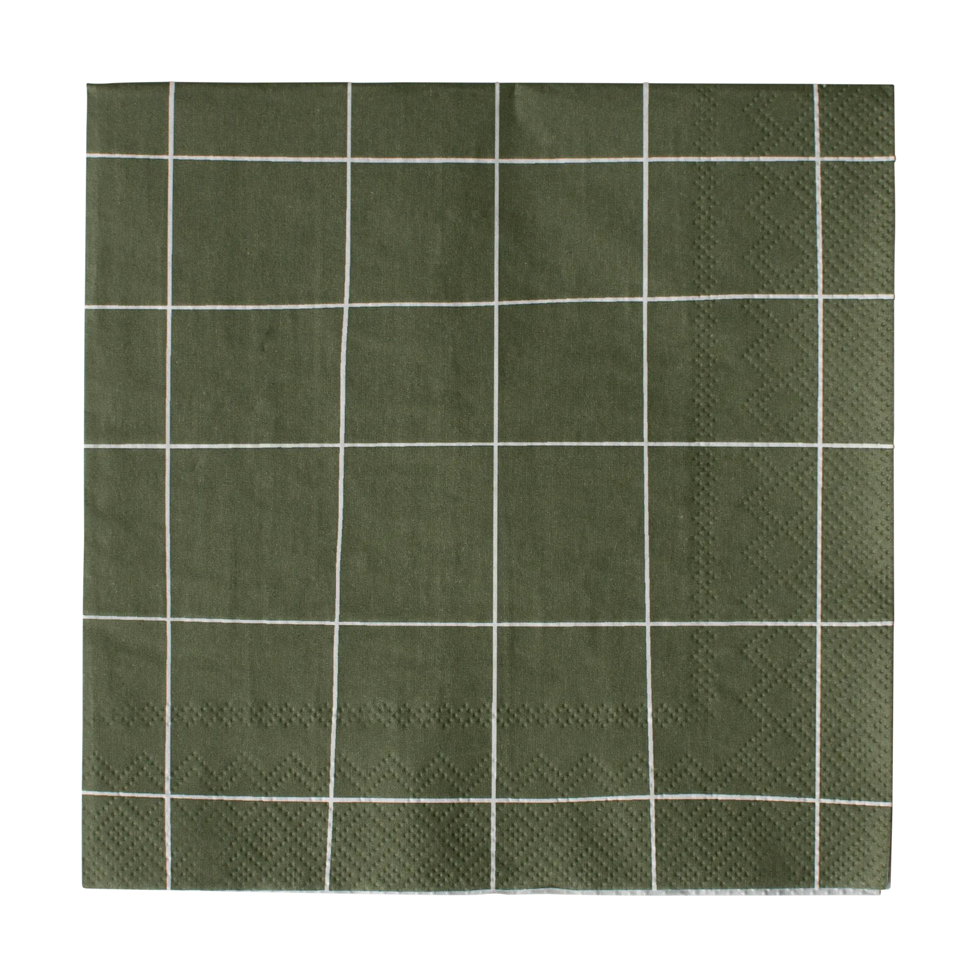 方形纸巾33x33cm 20件装, 绿色 DBKD