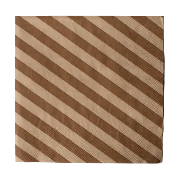 条纹纸巾33x33cm 20件装 - 牛轧糖色 - DBKD