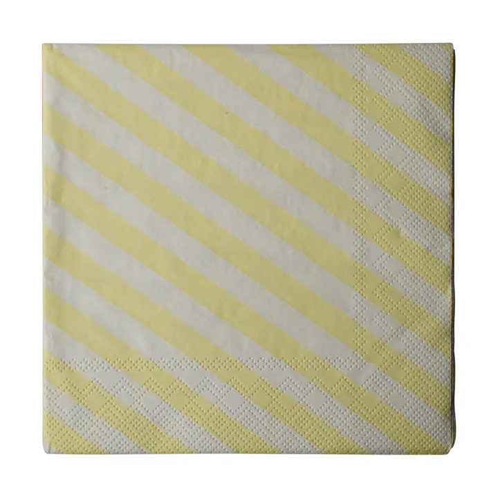 条纹纸巾33x33cm 20件装 - 奶油色 - DBKD