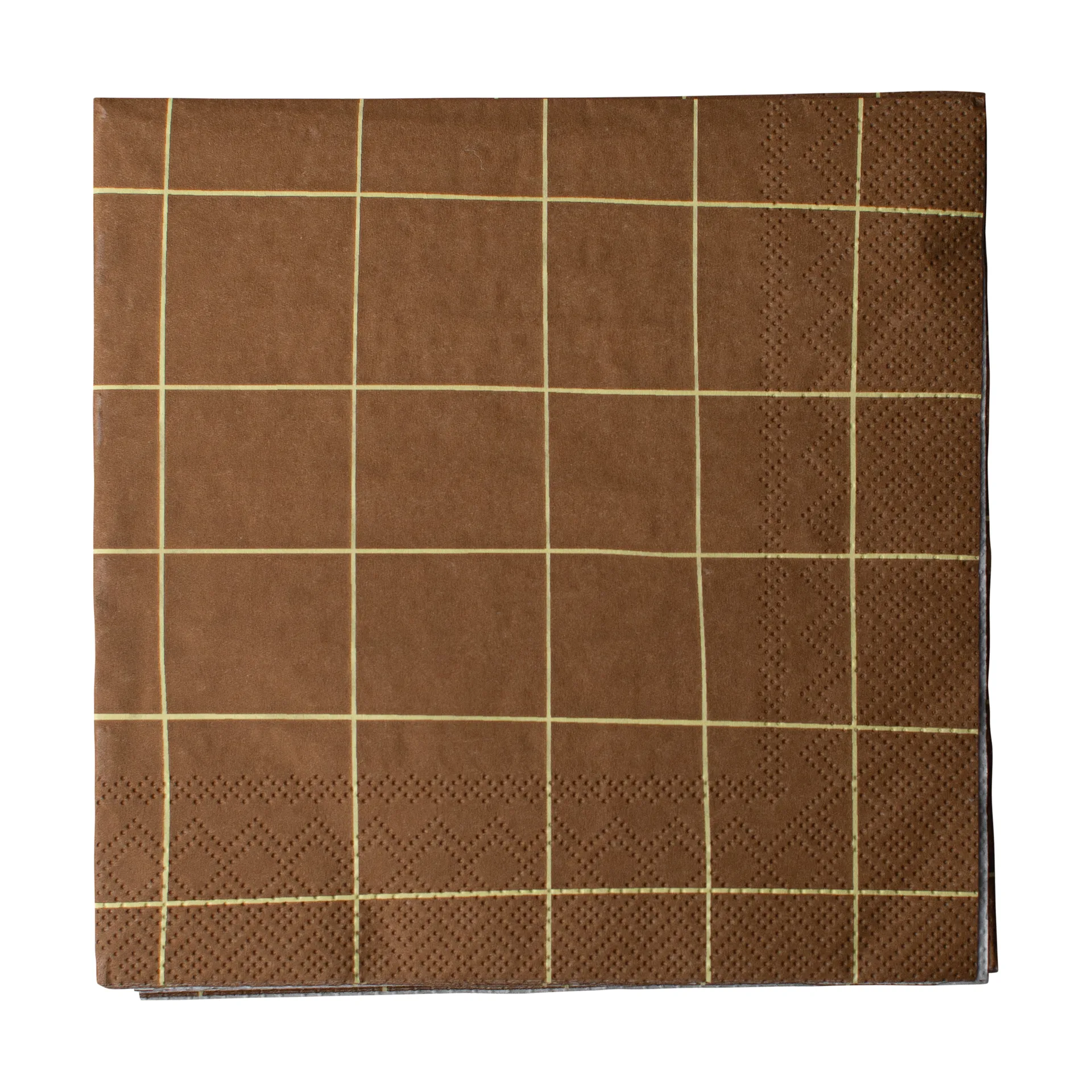 方形纸巾33x33cm 20件装, 棕色 DBKD