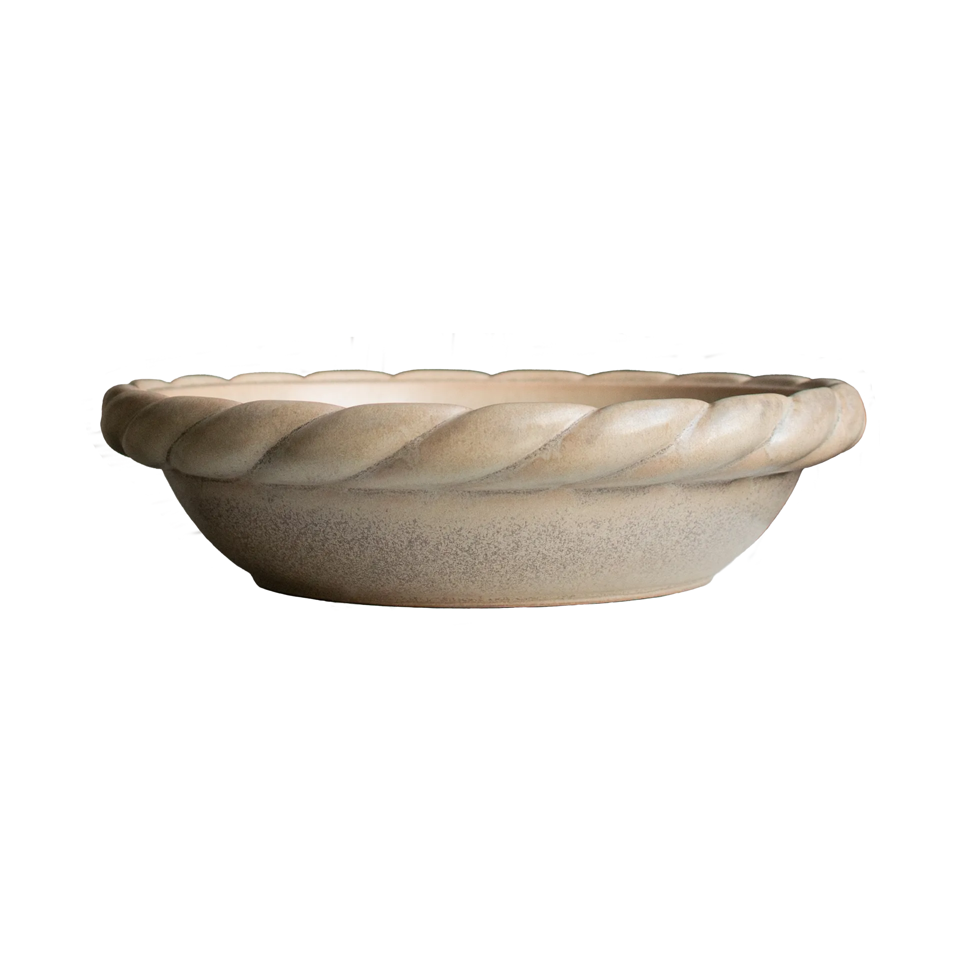 麻花碟直径40cm, 米色 DBKD