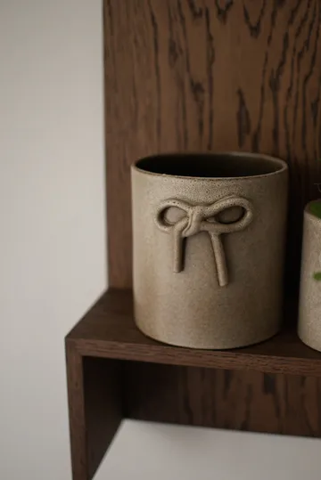 Bow 花盆Ø14cm - 米色 - DBKD