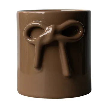 Bow pot Ø11 cm - Shiny nougat - DBKD